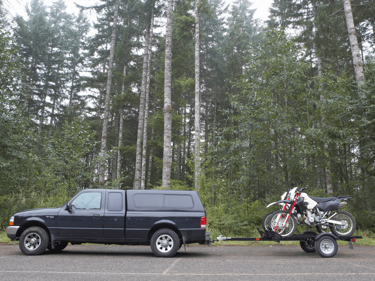 this image shows motorcycle towing in Parker, CO